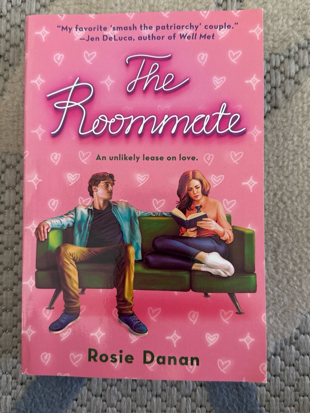 The Roommate by Rosie Danan - Pink Cover Romance Paperback